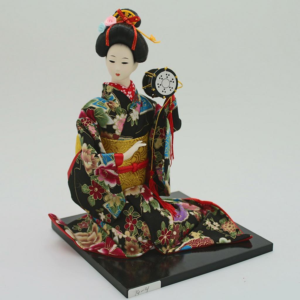 16inch Vintage Japanese Kimono Doll Oriental Kokeshi Geisha Doll Model #3