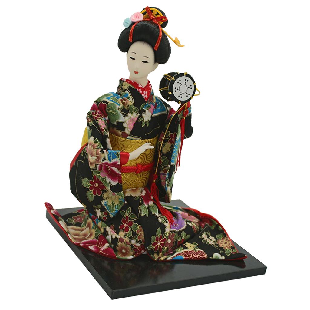 16inch Vintage Japanese Kimono Doll Oriental Kokeshi Geisha Doll Model #3