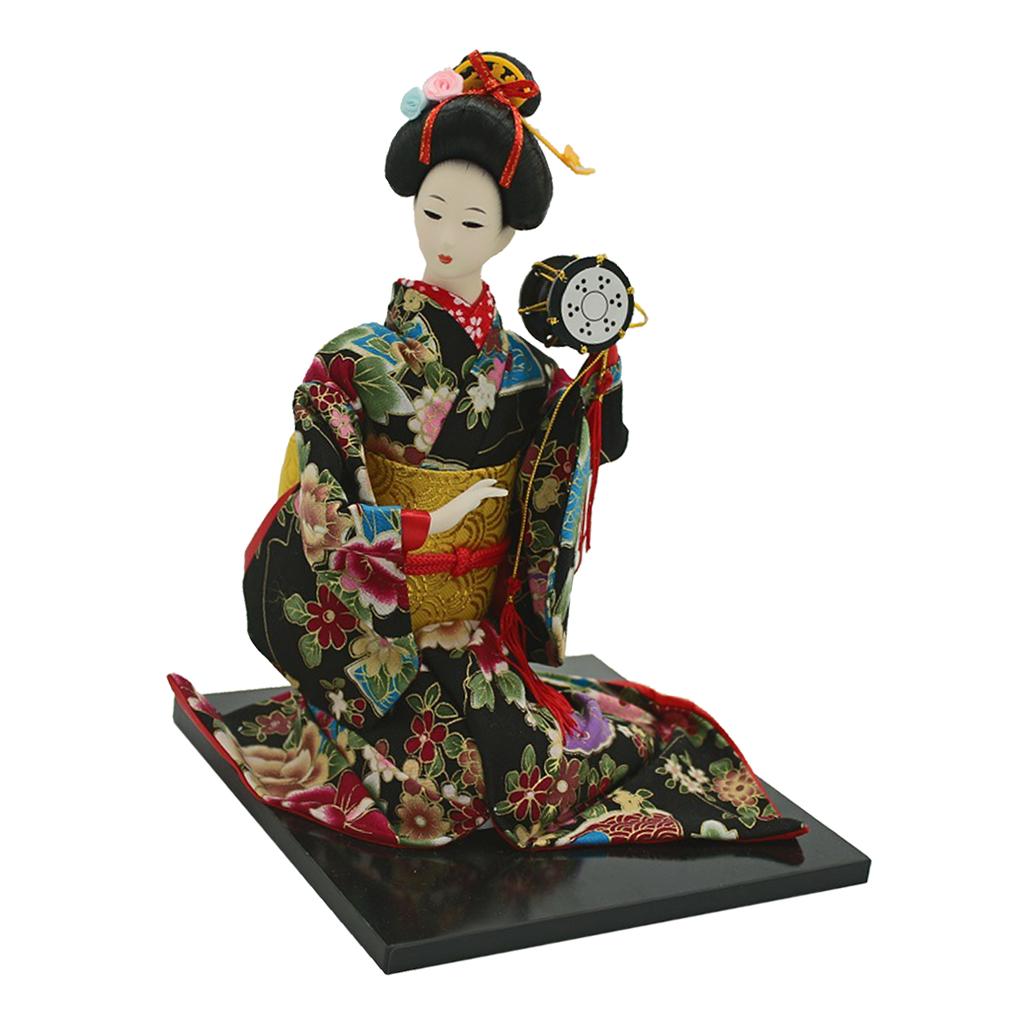 16inch Vintage Japanese Kimono Doll Oriental Kokeshi Geisha Doll Model #3