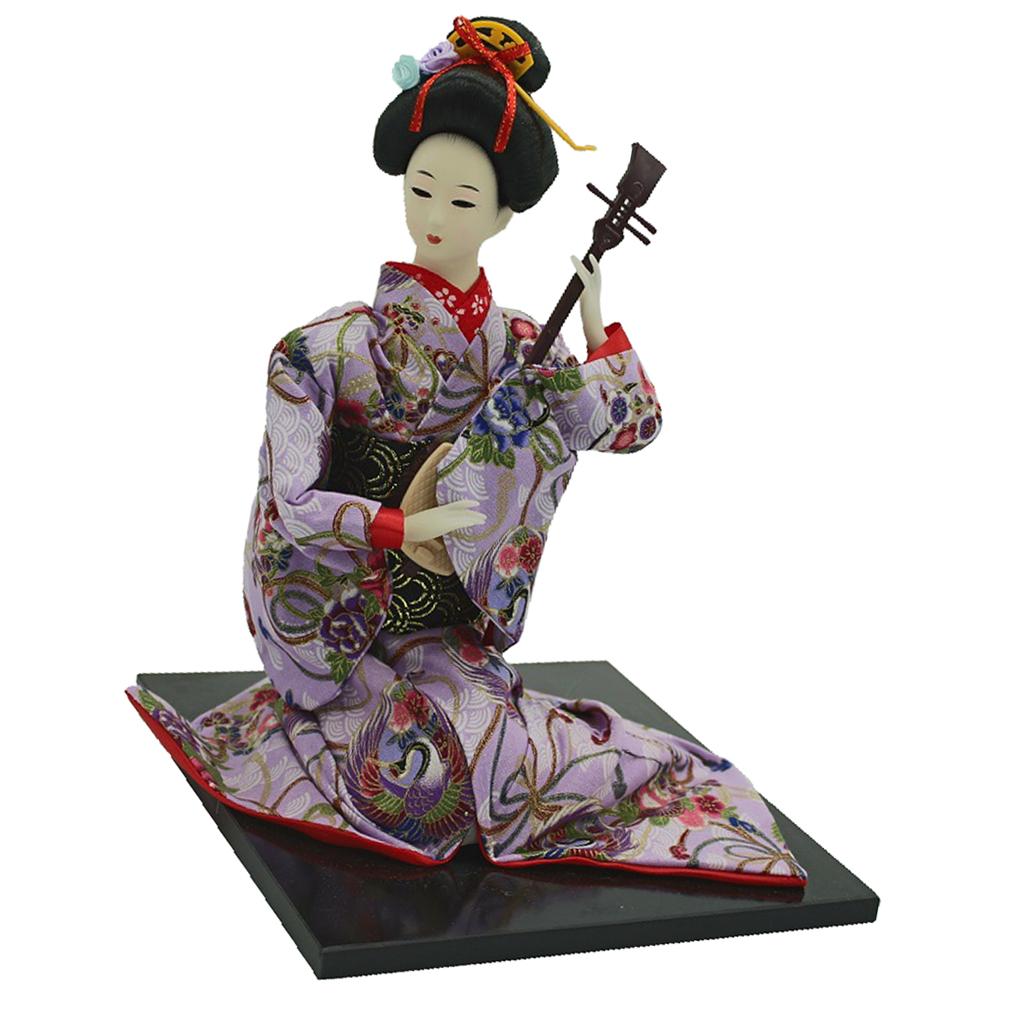16inch Vintage Japanese Kimono Doll Oriental Kokeshi Geisha Doll Model #1