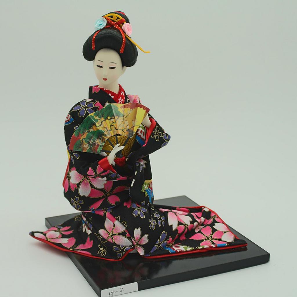 16inch Vintage Japanese Kimono Doll Oriental Kokeshi Geisha Doll Model #2
