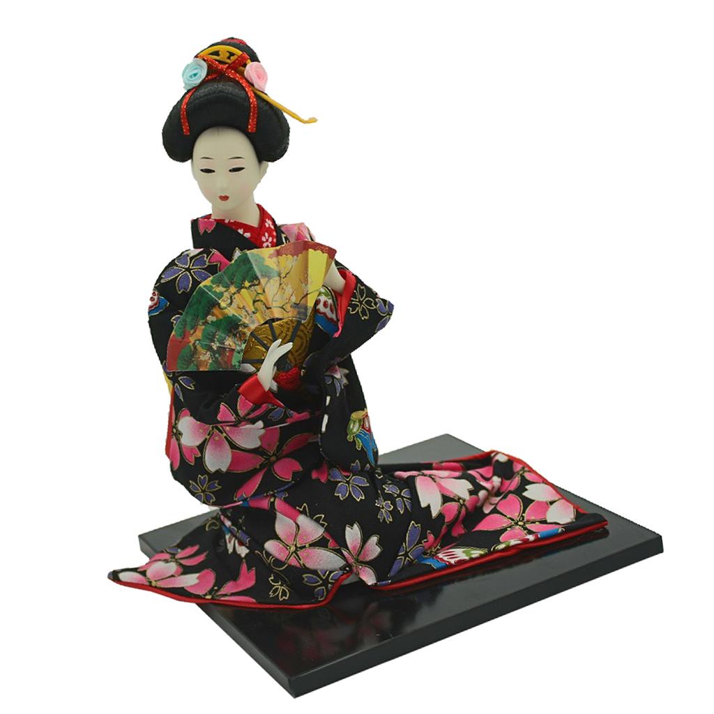 16inch Vintage Japanese Kimono Doll Oriental Kokeshi Geisha Doll Model #2