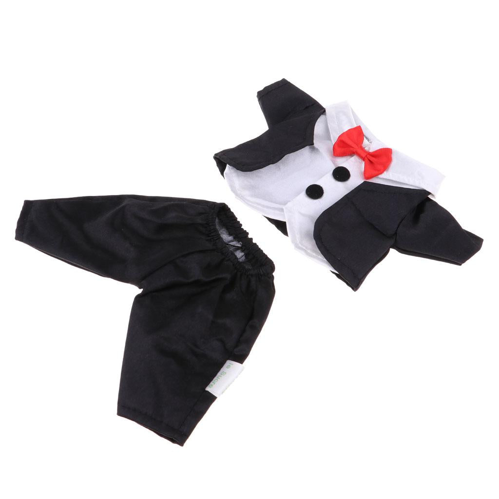 Cute Black Formal Dress Suit for 25cm Mellchan Baby Doll Clothes Accessories