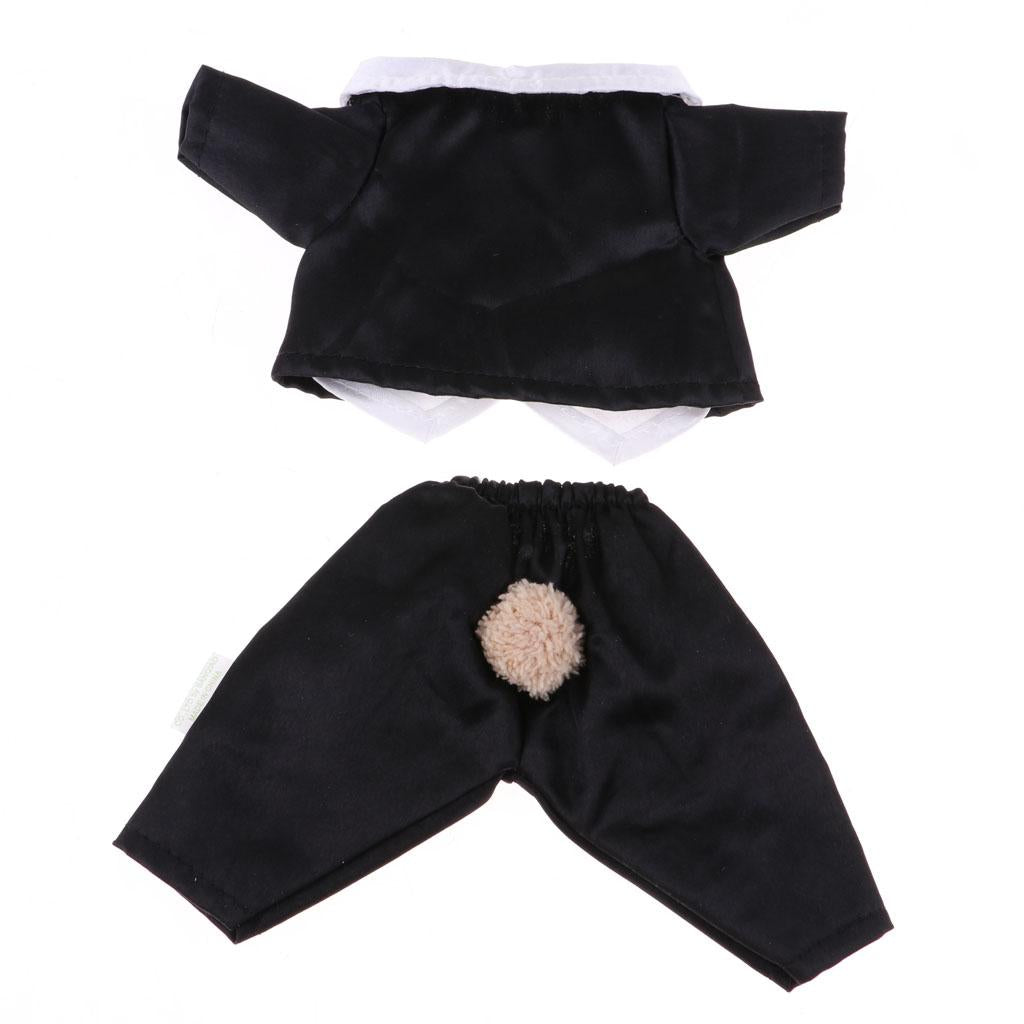 Cute Black Formal Dress Suit for 25cm Mellchan Baby Doll Clothes Accessories