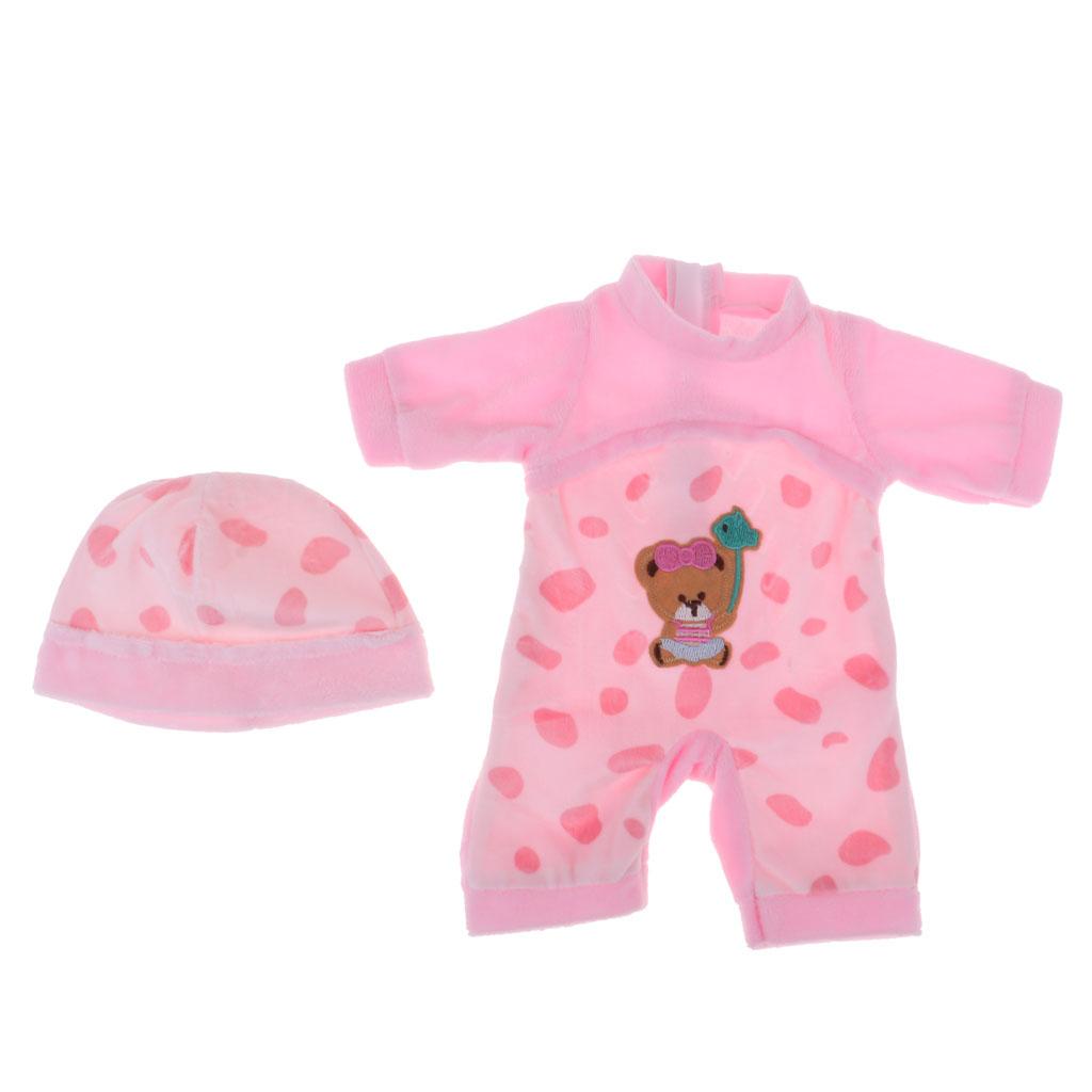 Lovely Doll Pink Dotted Jumpsuit for 16inch Salon Doll Dress Up Accessory