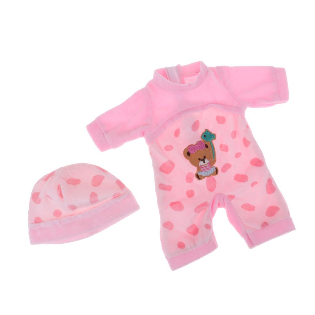 Lovely Doll Pink Dotted Jumpsuit for 16inch Salon Doll Dress Up Accessory