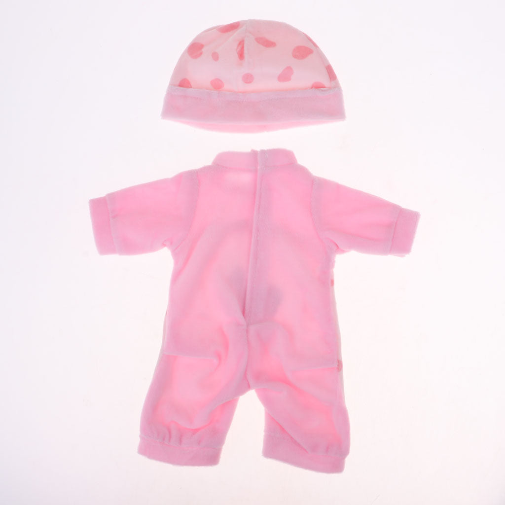 Lovely Doll Pink Dotted Jumpsuit for 16inch Salon Doll Dress Up Accessory