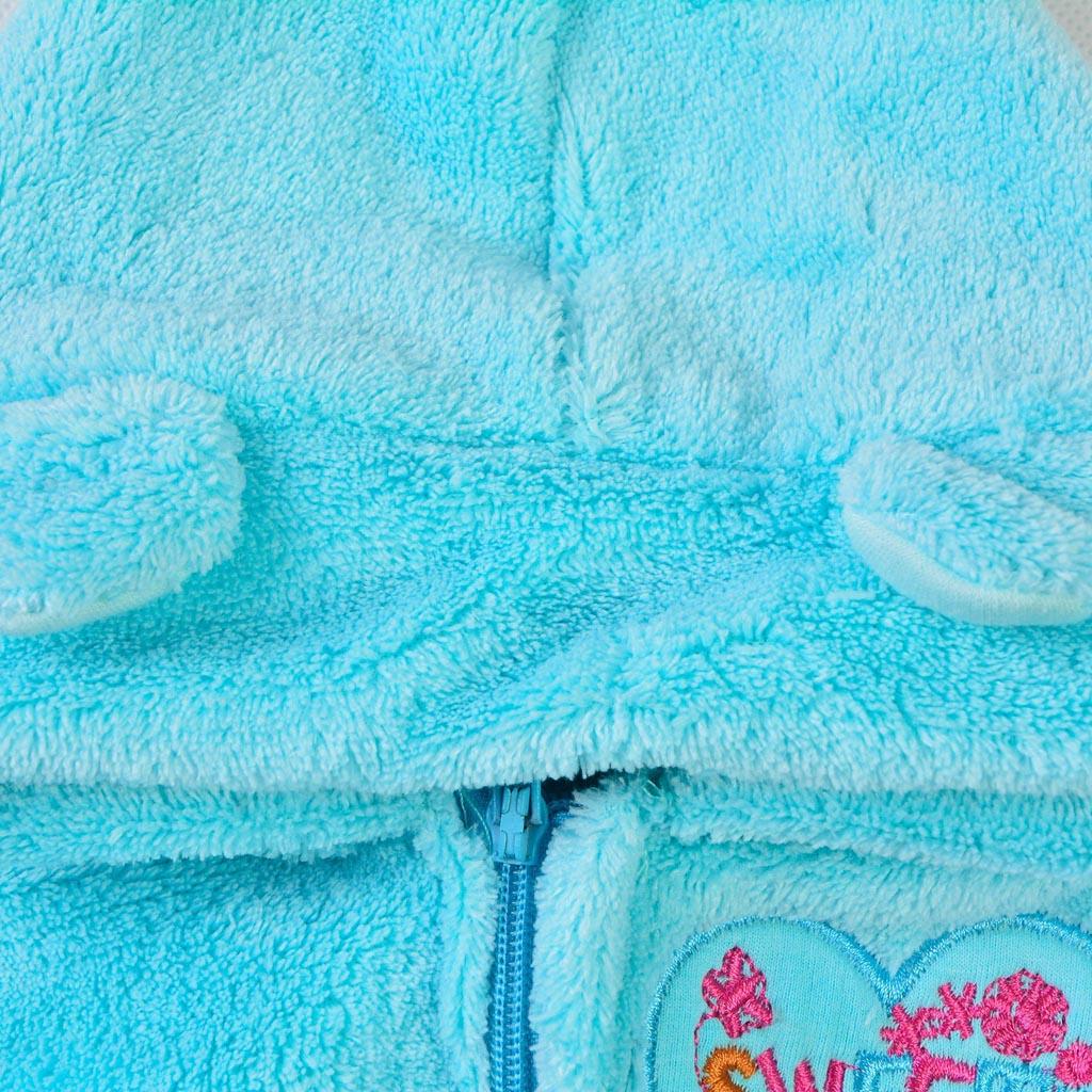 Romper Jumpsuit Hat Suit for 22''-23'' Reborn Baby Boy Doll Dress up Blue