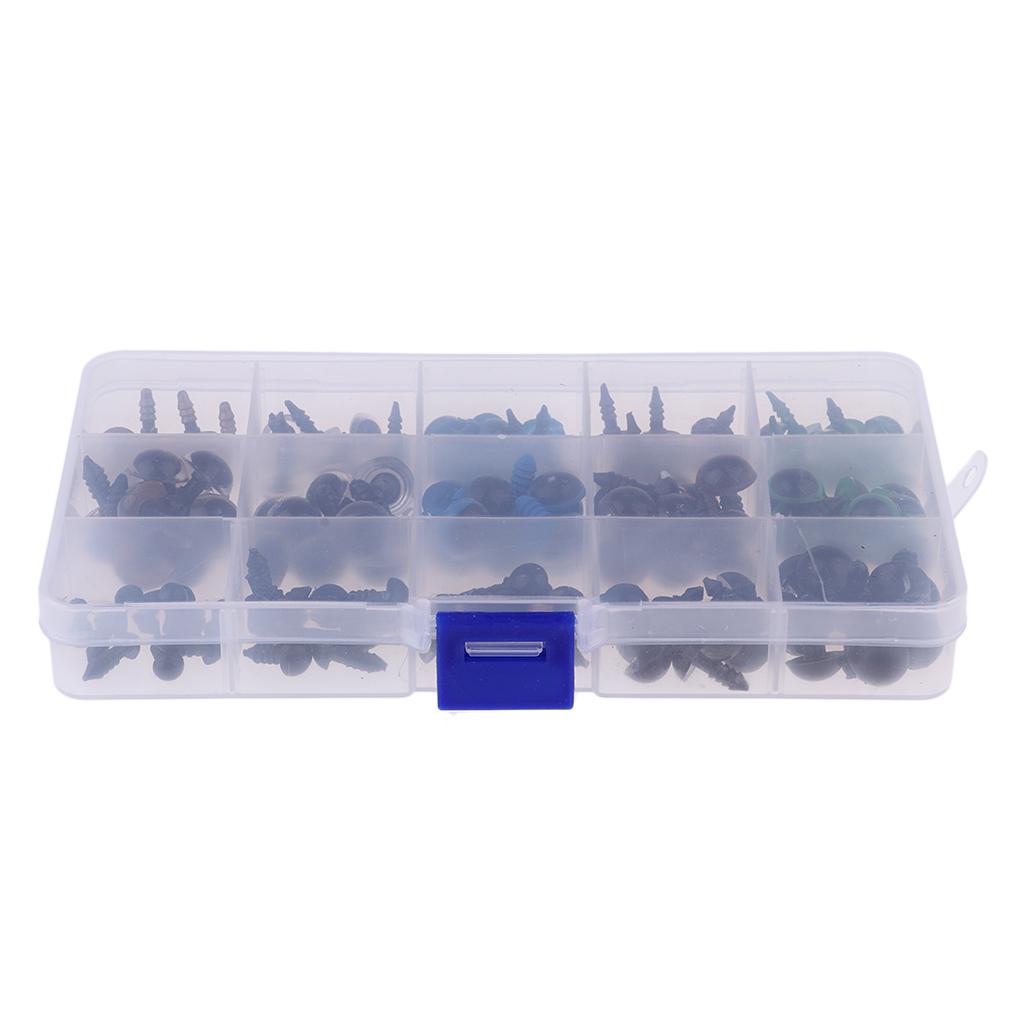 150 Pieces Plastic Safety Eyes For Teddy Bear Doll Puppet DIY Supplies