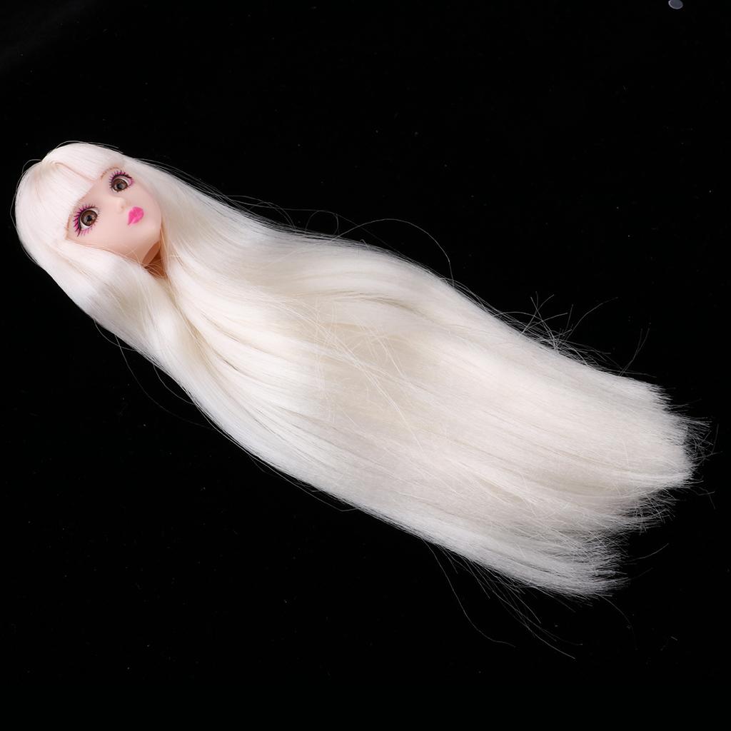 1/6 BJD Head Sculpt Mold With Blond Hair Doll Custom Replacement Body Parts