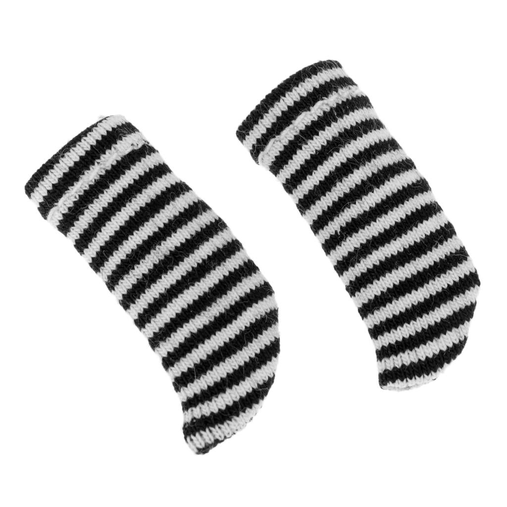 Lovely Striped Socks Clothes for OB11 Obitsu11 Dolls Accessories Black