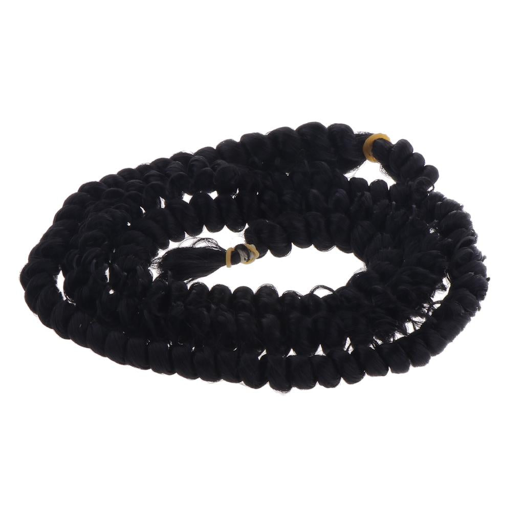 1m Fashion Girl Doll Curly Wig Hairpiece for BJD Doll DIY Accs Black