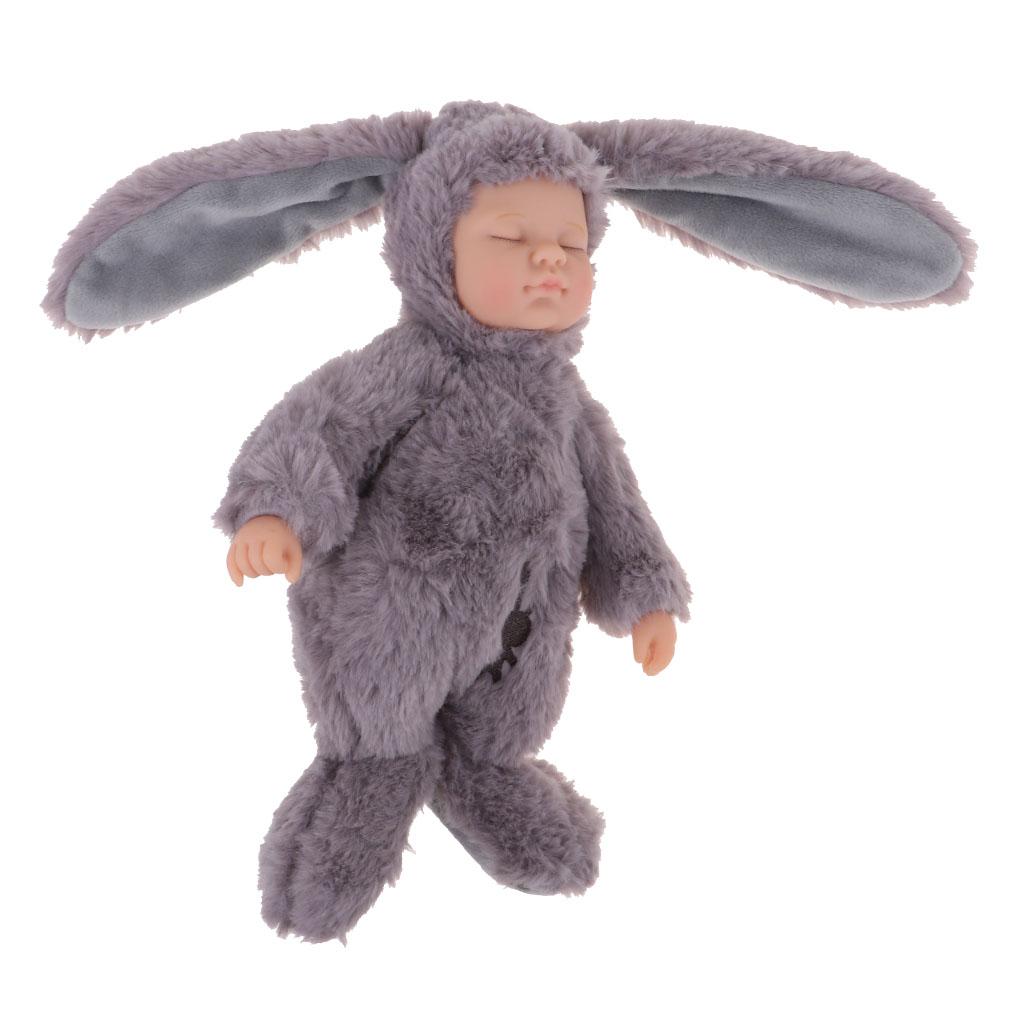 Lovely Soft Appease Rabbit Stuffed Plush Doll Reborn Sleeping Baby Doll Gift