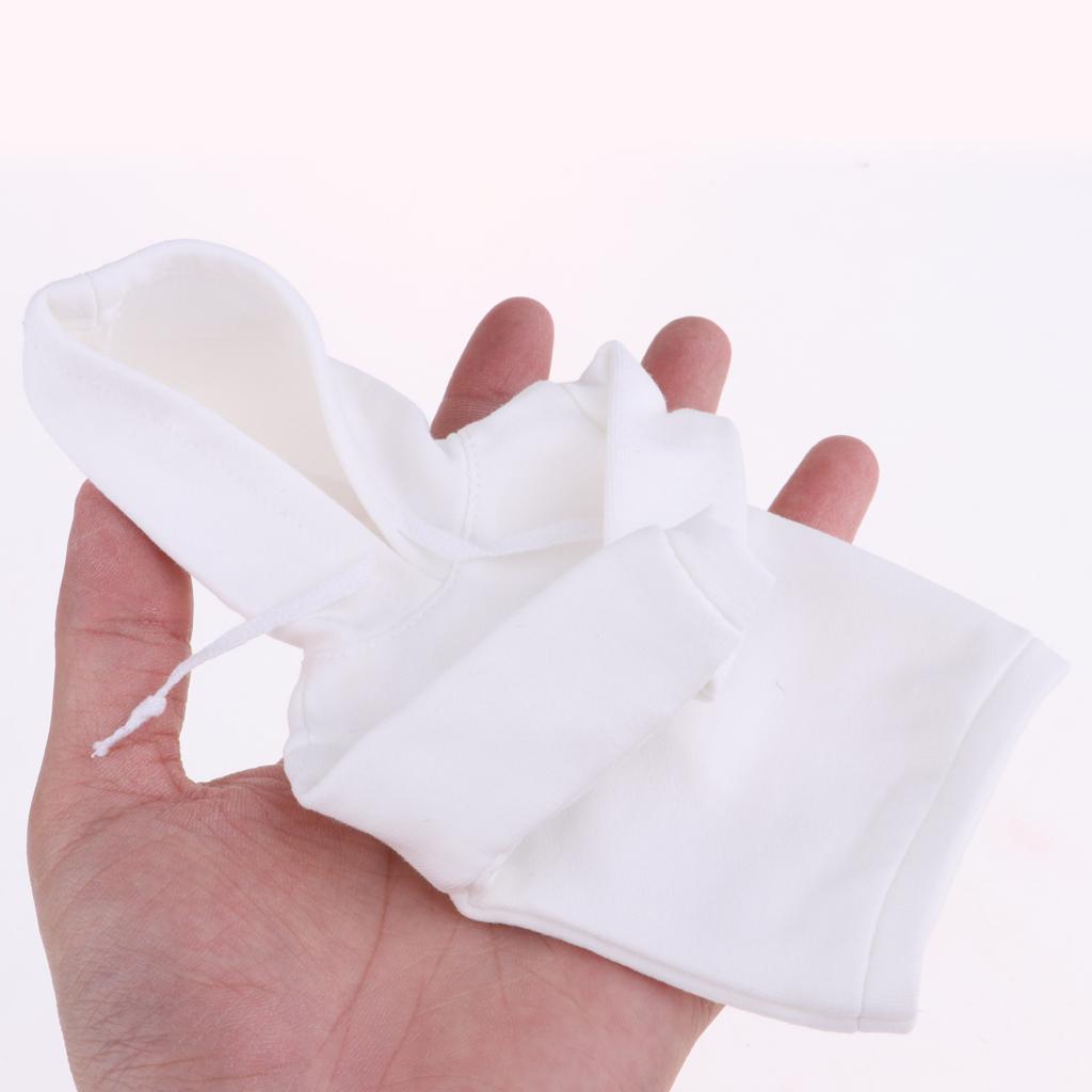 Handmade Doll Clothing Hoodie Outerwear For 1/6 Blythe Azone OB24 Doll White