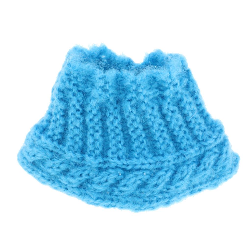 1/6 Warm Knitted Doll Winter Hat for 30cm Doll Clothes Accessories Blue