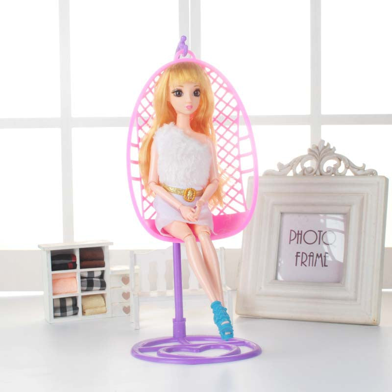 Plastic Miniature Detachable Swing Toy For Fashion Dolls House Accessories