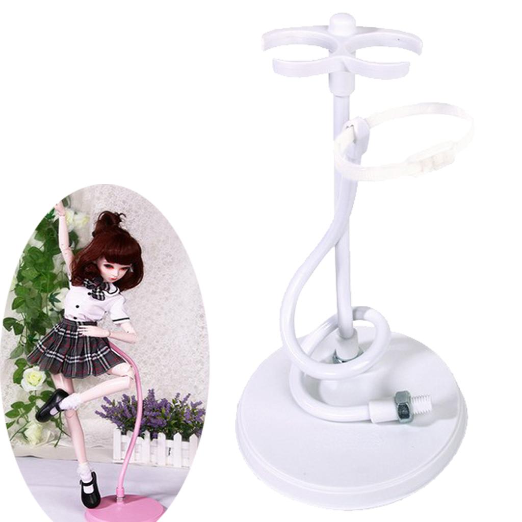Adjustable Display Stand Doll Support Holder for Blythe BJD Doll White