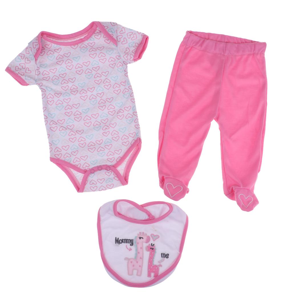 Doll Clothes Suit for 20-22'' Reborn Dolls Casual Outfit Dress up Accessory