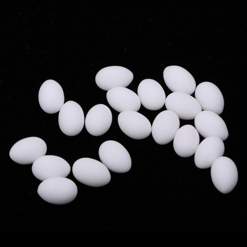 1:12 Dollhouse Miniature Chicken Egg 20pcs Kitchen Daining Room Decor White