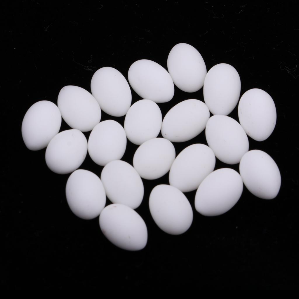 1:12 Dollhouse Miniature Chicken Egg 20pcs Kitchen Daining Room Decor White