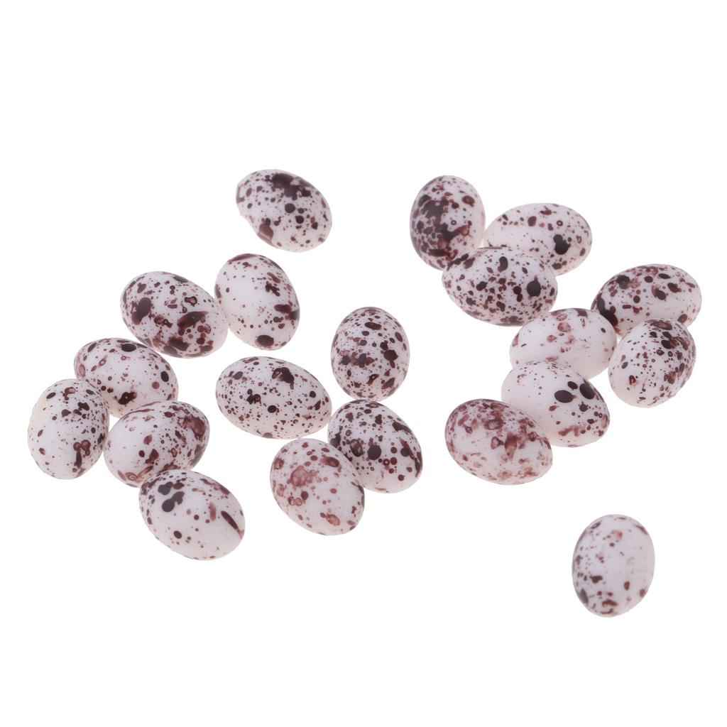 1:12 Dollhouse Miniature Quail Egg 20pcs Kitchen Daining Room Decoration