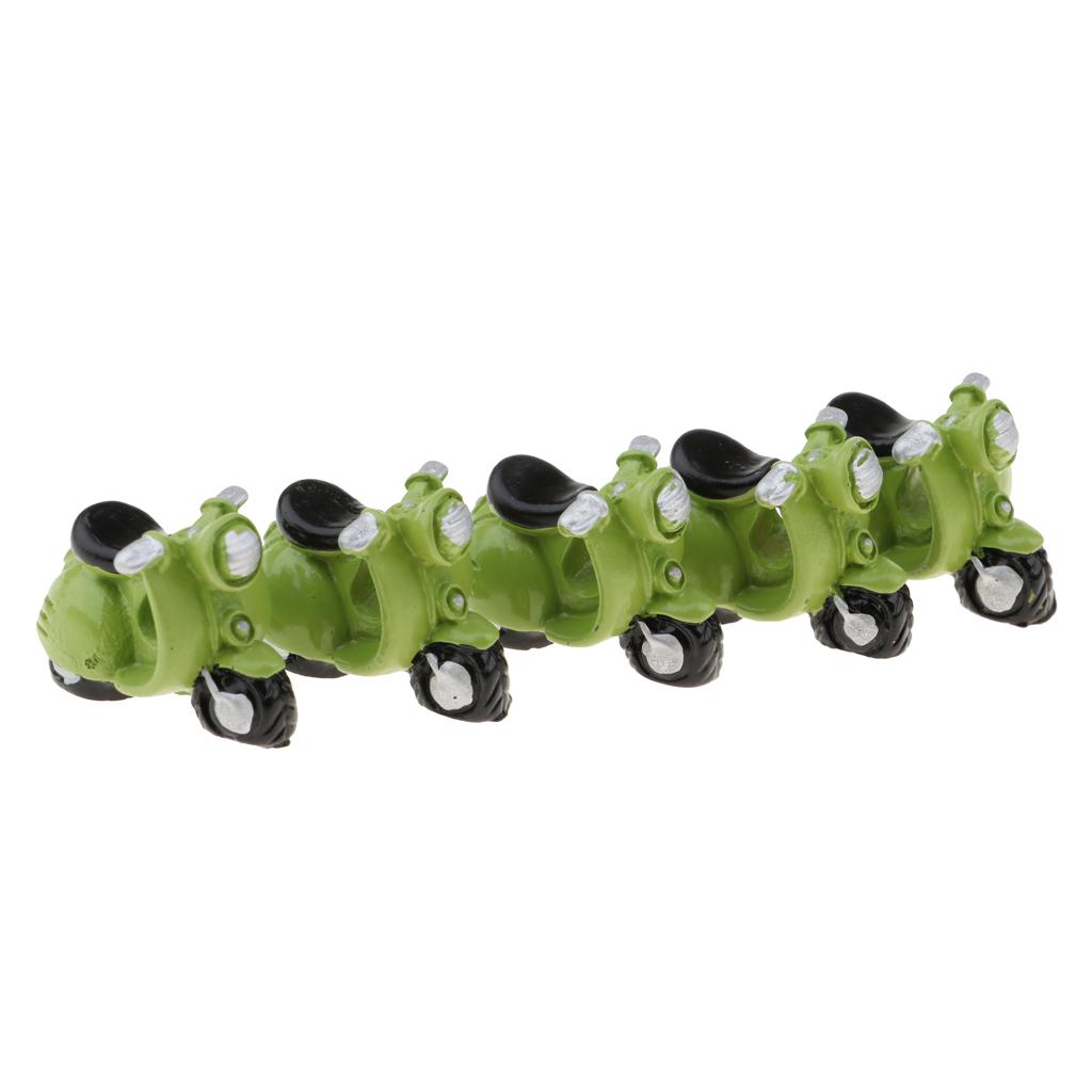 1/12 Miniature Motor Bicycle Toy Motorcycle Model Dollhouse Outdoor Ornament