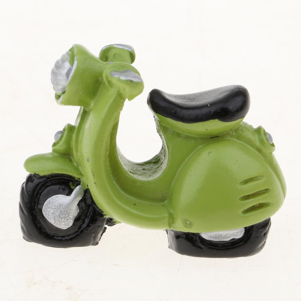 1/12 Miniature Motor Bicycle Toy Motorcycle Model Dollhouse Outdoor Ornament