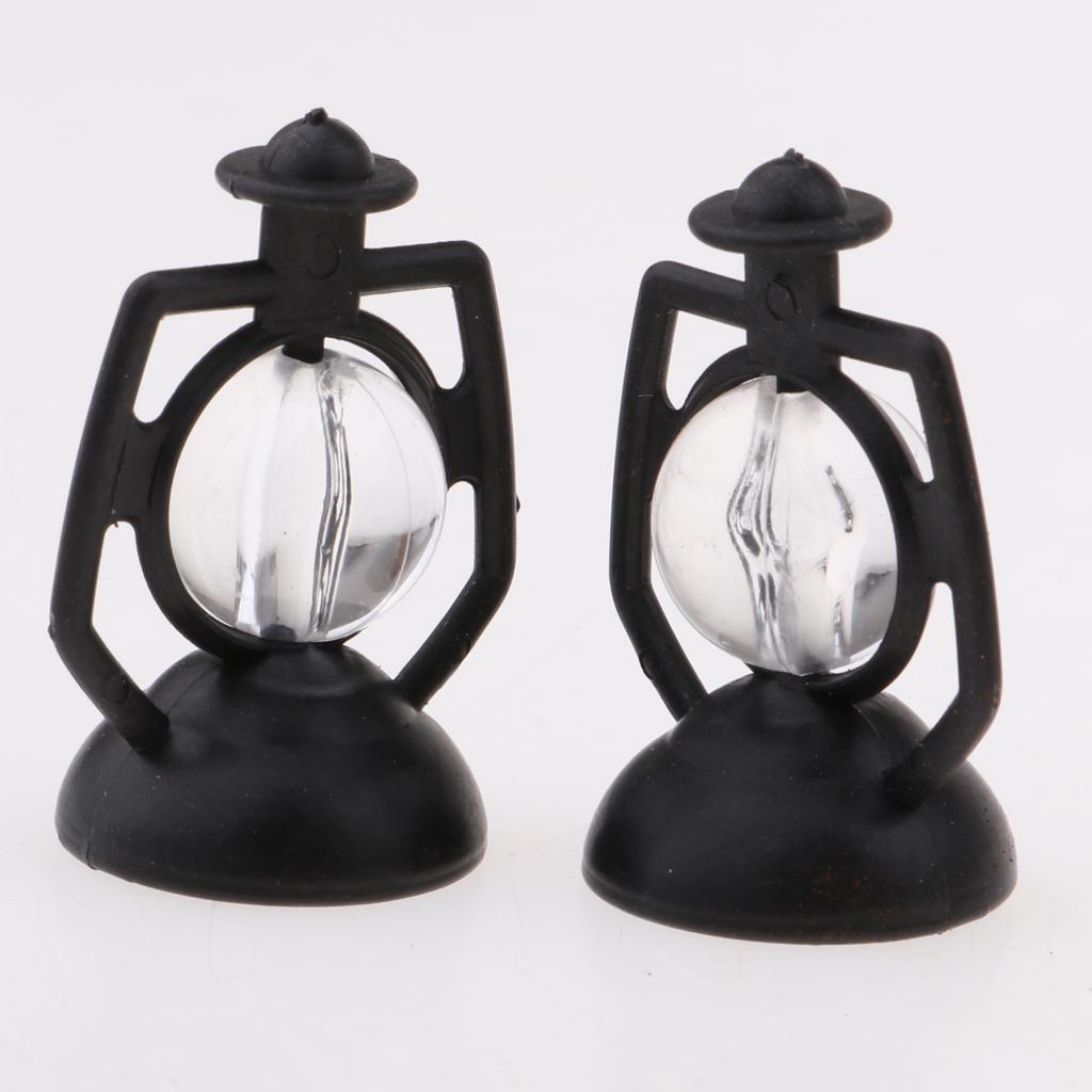 5 Pieces Dollhouse Miniature Kerosene Lamp Model Room Desk Decor Accessory