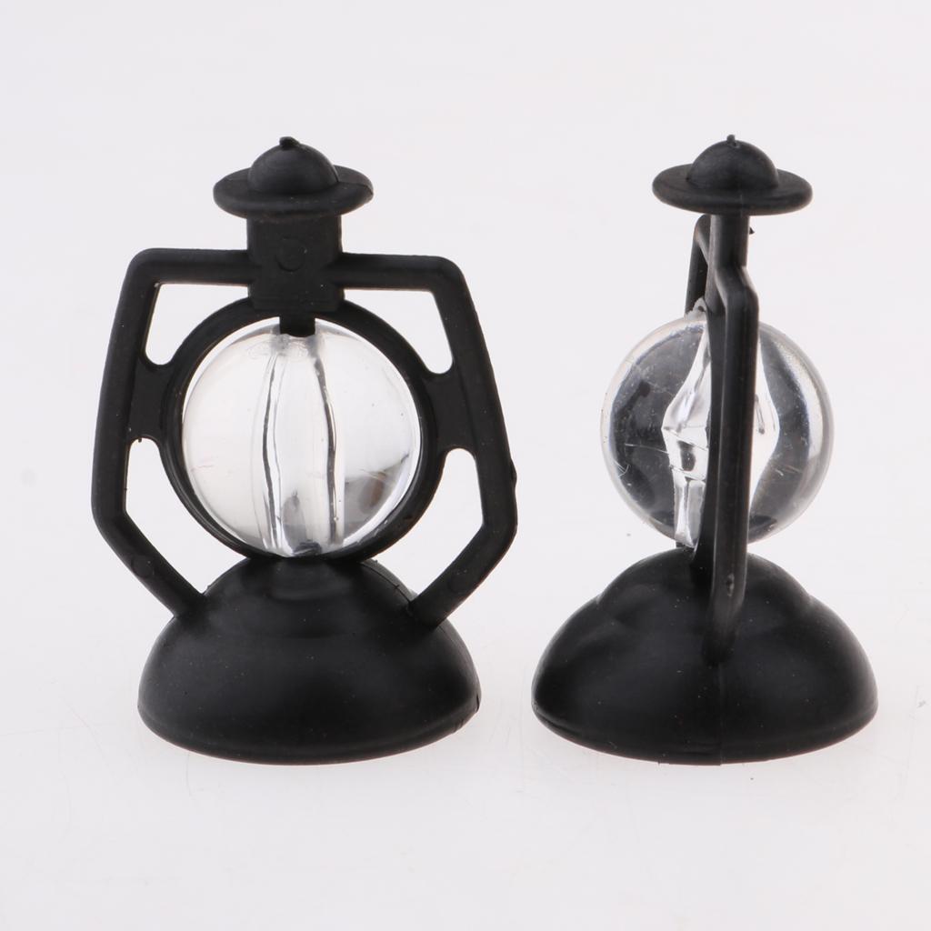 5 Pieces Dollhouse Miniature Kerosene Lamp Model Room Desk Decor Accessory