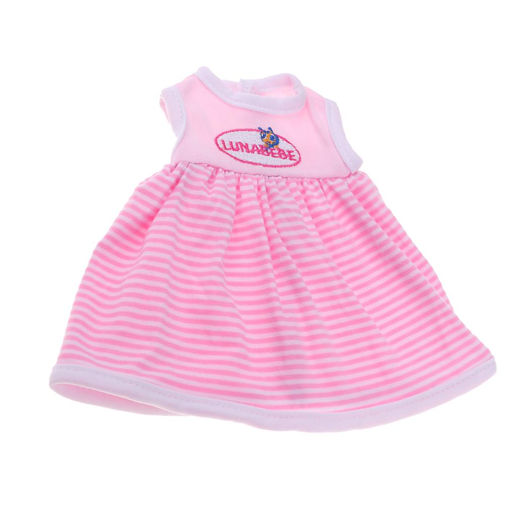 Lovely Striped Sleeveless Dress for 25cm Mellchan Dolls Clothes Accessories