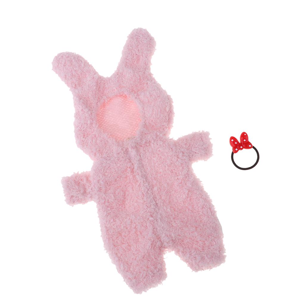 Adorable Soft Plush Hooded Rompers Pajama Costume For Mellchan Baby Doll