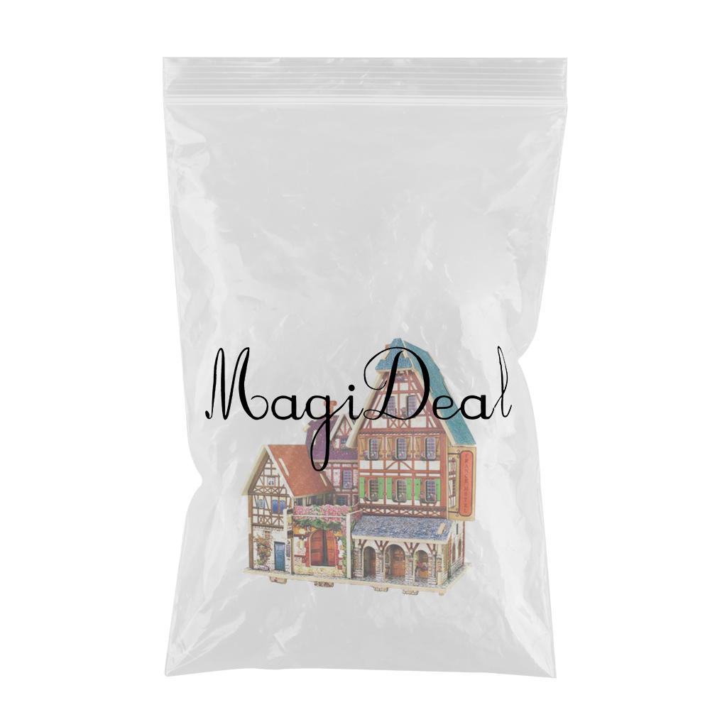 1:24 DIY Miniature Dolls House Furniture Kit Kids X-mas Gifts -France Hotel