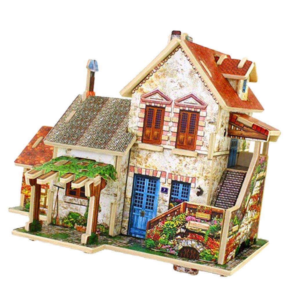 DIY Resort Villa Miniatures - 3D Dollhouse With Furniture And Accessories