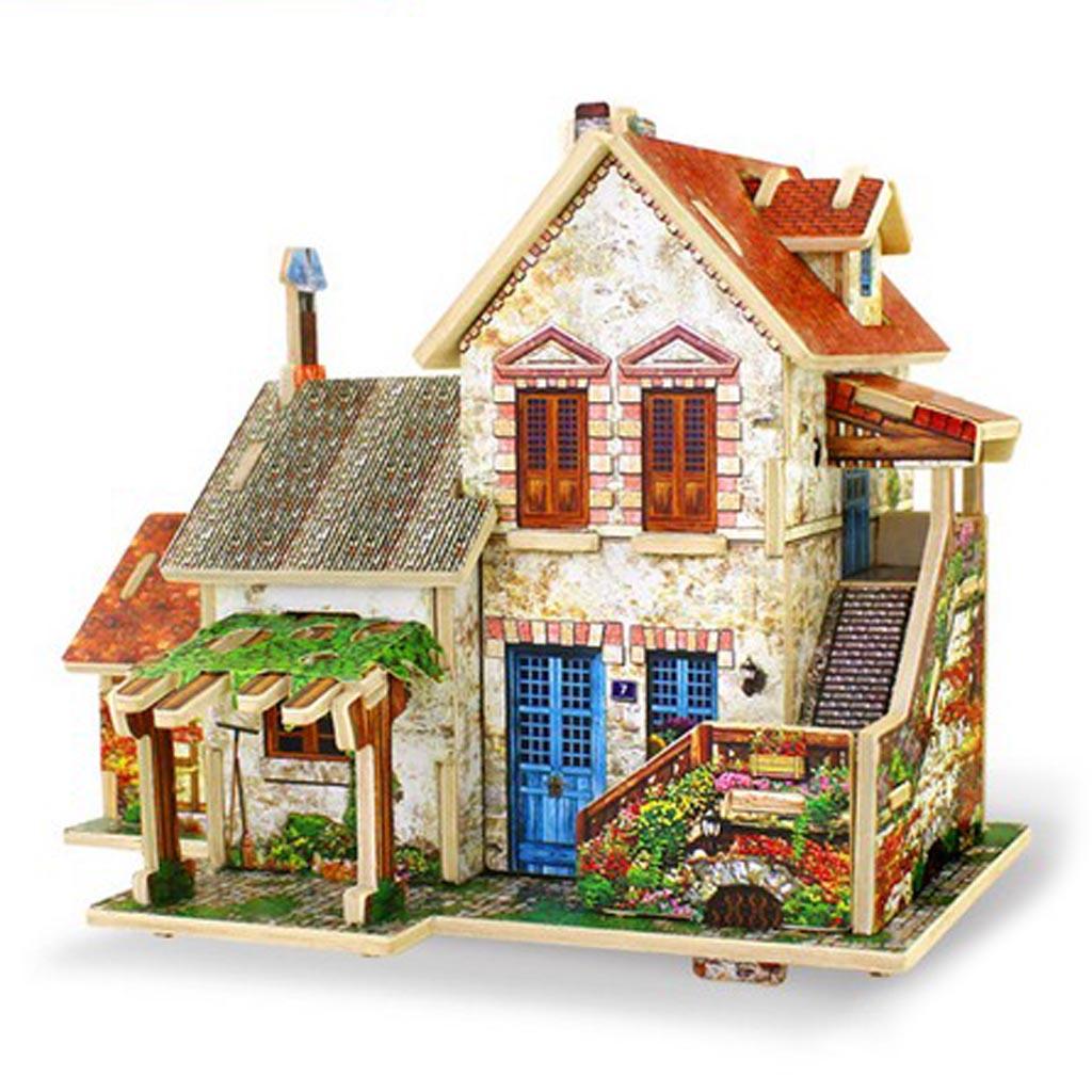 DIY Resort Villa Miniatures - 3D Dollhouse With Furniture And Accessories
