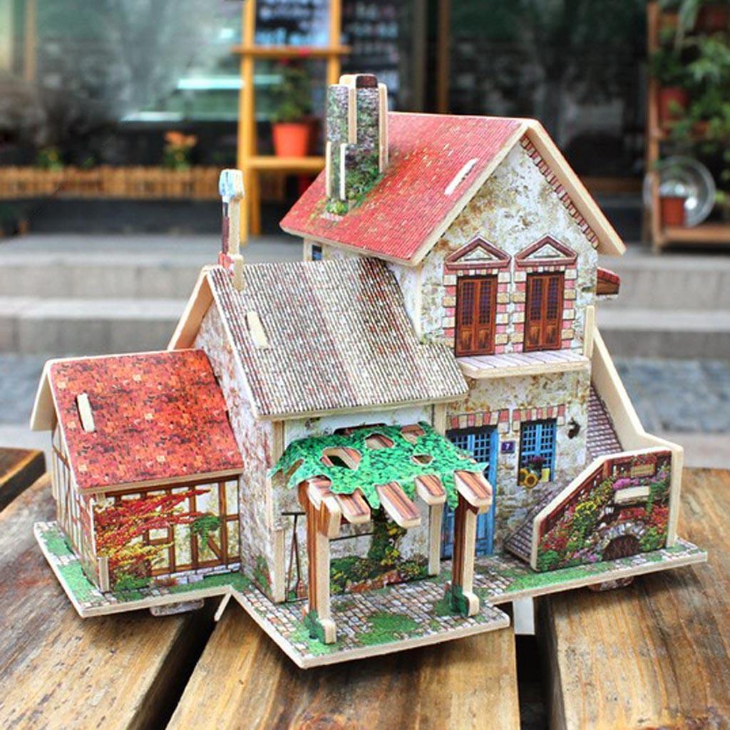 DIY Resort Villa Miniatures - 3D Dollhouse With Furniture And Accessories