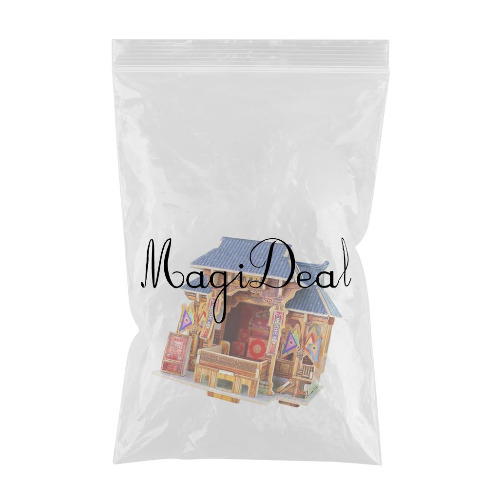 1/24 DIY Miniature Kits 3D Dollhouse w/ Furniture Chinese Theatre Gift Decor