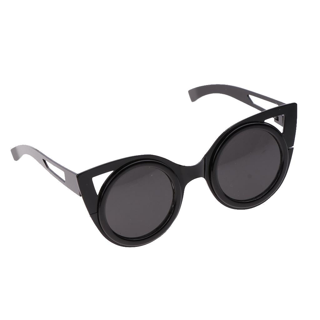 Cute Doll Frame Sunglasses Eyewear for 1/6 Blythe Dolls Wear Accs Black B