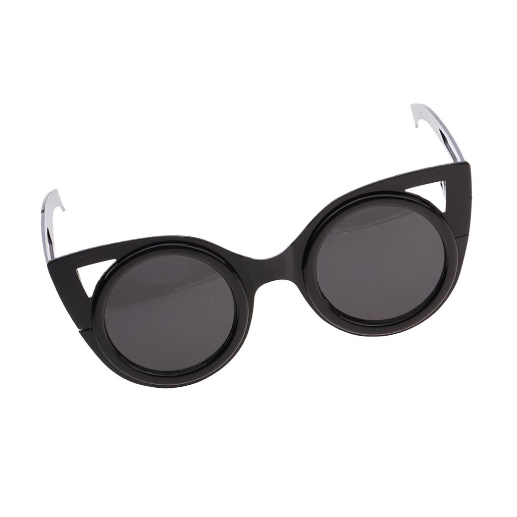 Cute Doll Frame Sunglasses Eyewear for 1/6 Blythe Dolls Wear Accs Black B