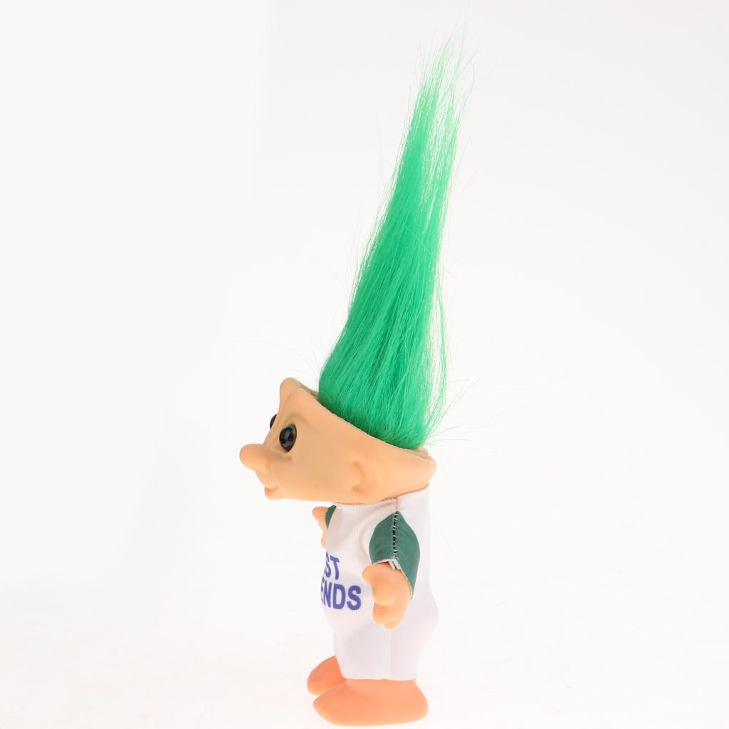 Delicate Lucky Troll Doll Mini Action Figures Toy Cake Decorations #2