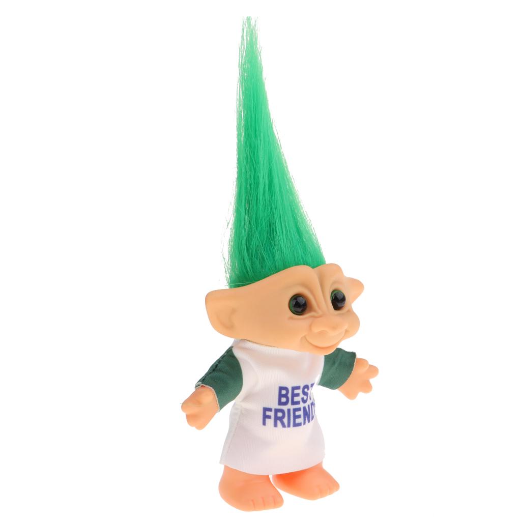 Delicate Lucky Troll Doll Mini Action Figures Toy Cake Decorations #2