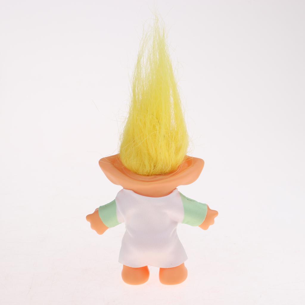 Delicate Lucky Troll Doll Mini Action Figures Toy Cake Decorations #3