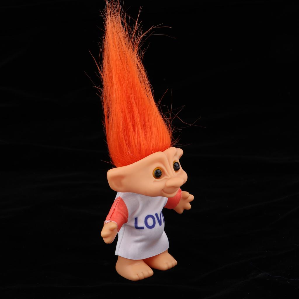 Delicate Lucky Troll Doll Mini Action Figures Toy Cake Decorations #4