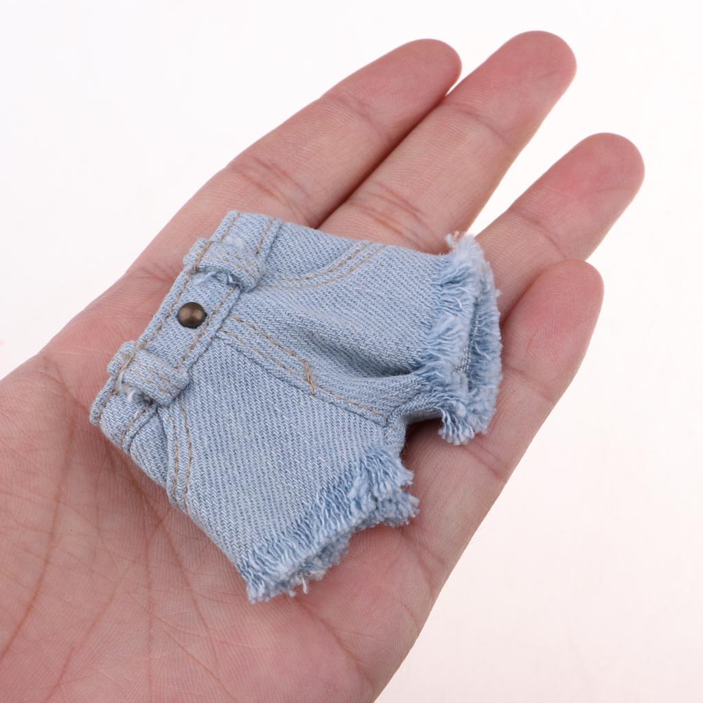 1/6 Lovely Short Sleeve T-shirt Tops for Blythe Azone Licca Doll Accs Gray
