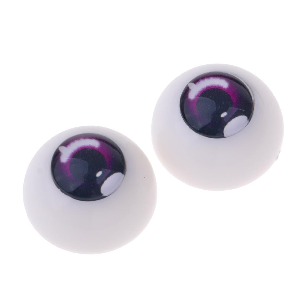 Safety 18mm Eyes Acrylic Eyeballs for 1/3 BJD Night Lolita Doll Purple #2