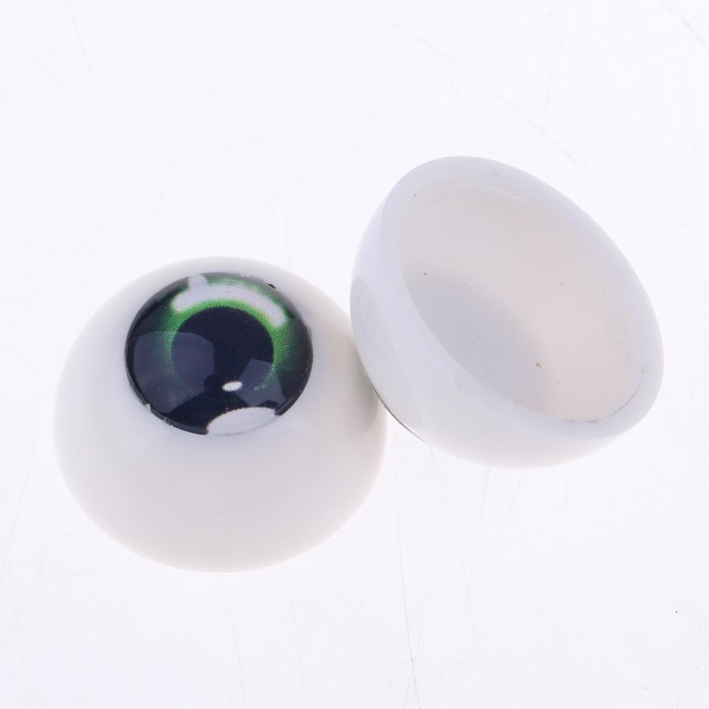 Safety 18mm Eyes Acrylic Eyeballs for 1/3 BJD Night Lolita Doll Green