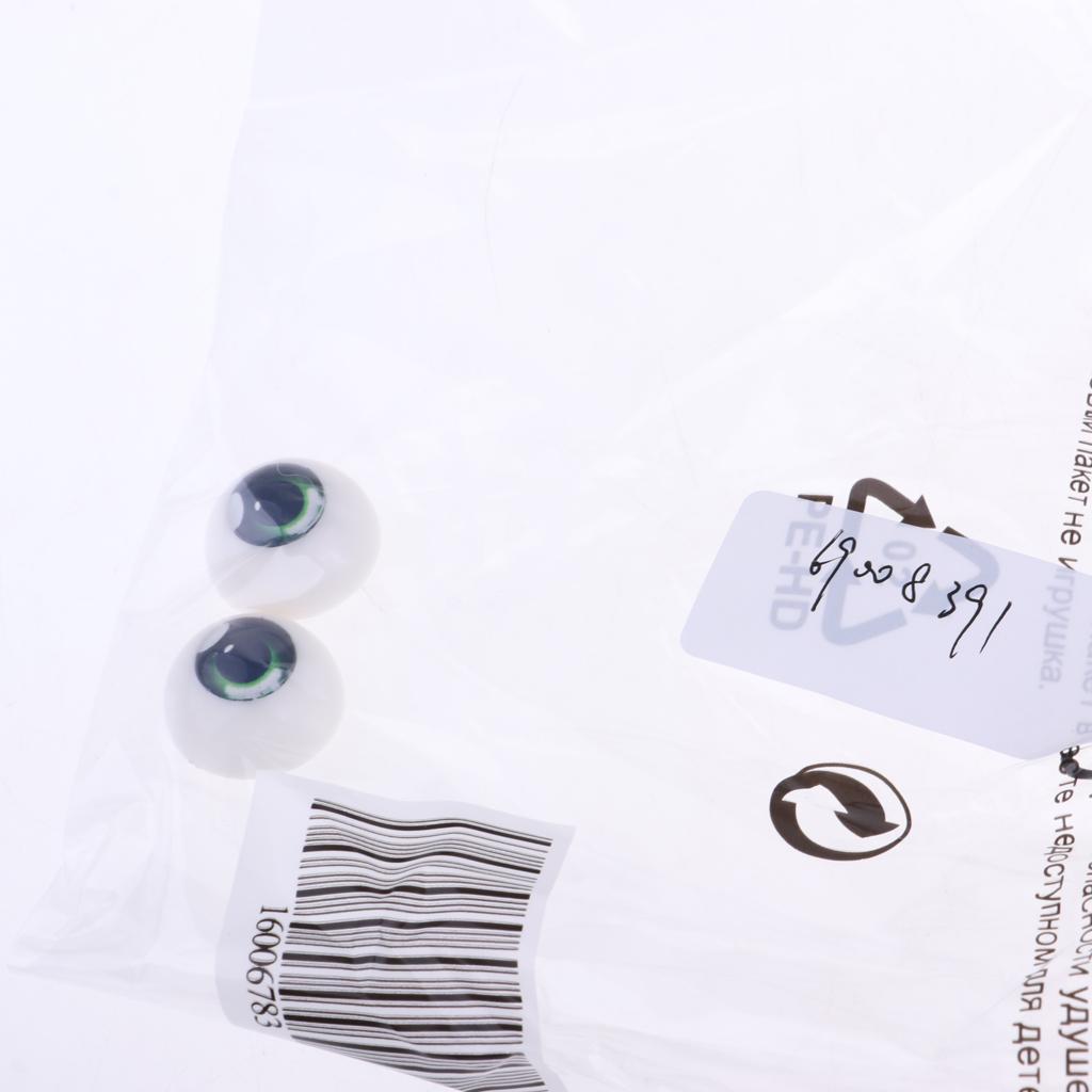 Safety 18mm Eyes Acrylic Eyeballs for 1/3 BJD Night Lolita Doll Green