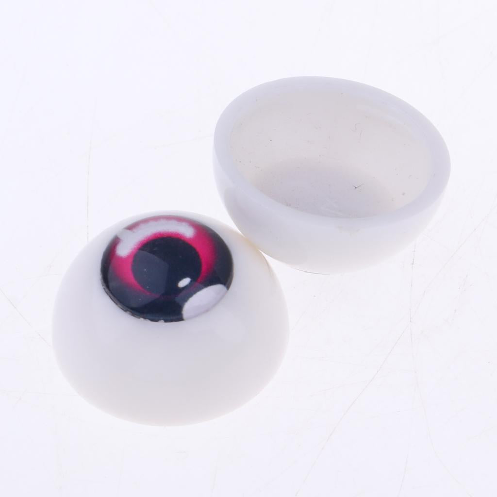 Safety 18mm Eyes Acrylic Eyeballs for 1/3 BJD Night Lolita Doll Pink