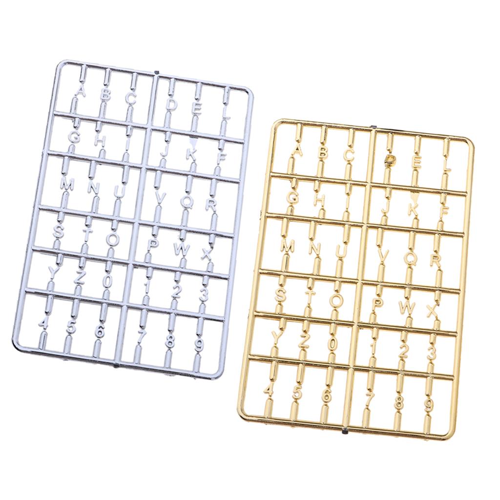 Adorable Miniature Mailbox Alphabet Letters For Crafting and Creating Gold