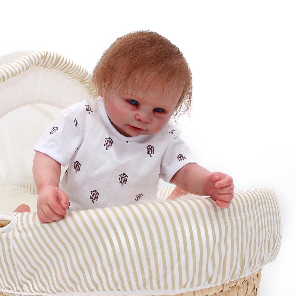 Very Vivid 20inch Full Vinyl Newborn Baby Boy Doll with Bottle and Pacifier