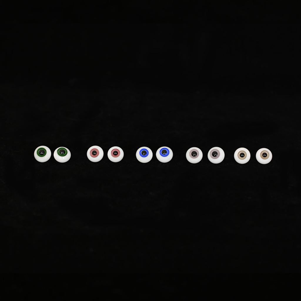 Safety 14mm Eyes Acrylic Eyeballs for Dollfie BJD Doll DIY Making Light Gray